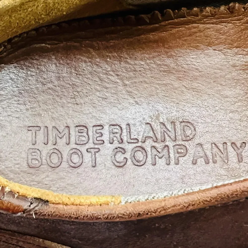 Timberland Boot Company Shoes Mens 8 Brown Leather Cap Toe Derby Oxford Dress